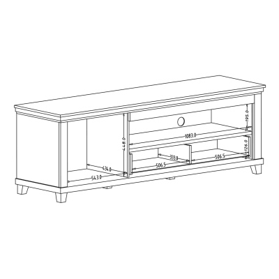 Výnimočný televízny stolík EROL - abisko ash / dub lefkas