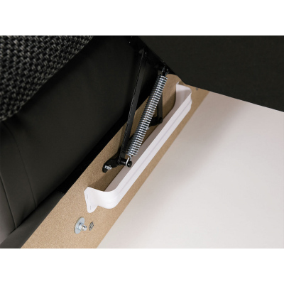 Rohová sedacia súprava s LED podsvietením NELLI 2 - šedá, ľavý roh