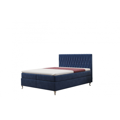 Manželská posteľ LIBUSE 140x200 - modrá