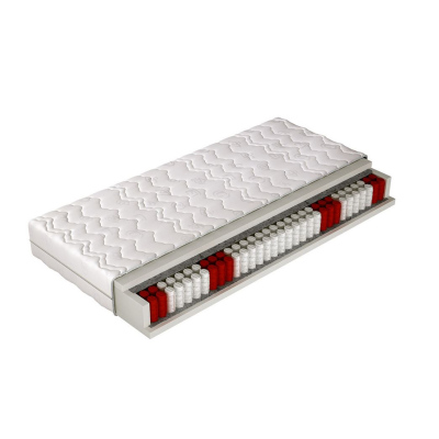 Posteľ s matracom a úložným priestorom 140x200 IRVINE SLIM 1 - čierna ekokoža