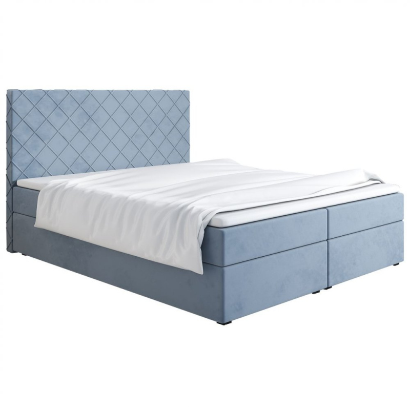 Čalúnená posteľ 160x200 LILLIANA 2 - modrá