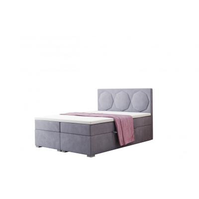 Posteľ do spálne pre pohodlný spánok SABINE 180x200 - svetlo sivá