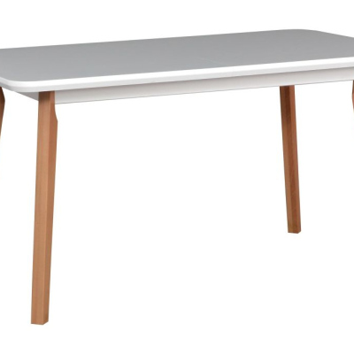 Jedálenský stôl NOEMI 7 - biela / olša