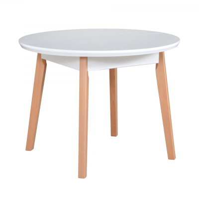 Jedálenský stôl NOEMI 4 - biela / dub sonoma