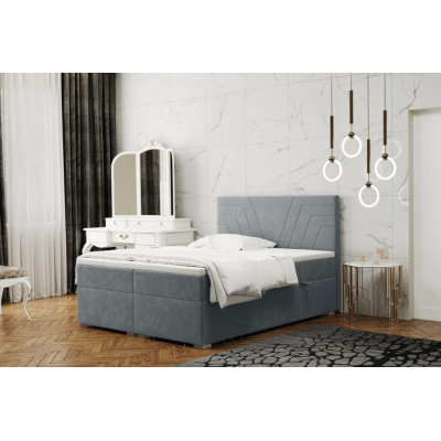 Pohodlná posteľ ILIANA 180x200 - sivá