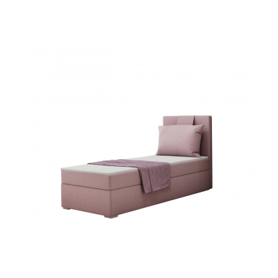 Boxspringová posteľ do študentskej izby RADMILA 100x200 - ružová