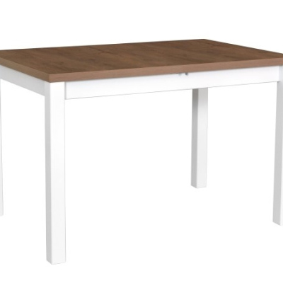 Jedálenský stôl LEON 5 - gaštan / biela