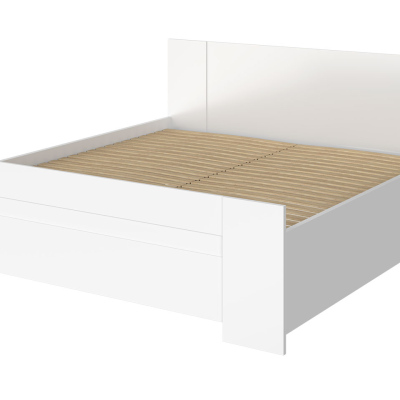 Spálňová zostava s posteľou 160x200 CORTLAND 8 - biela / biela ekokoža