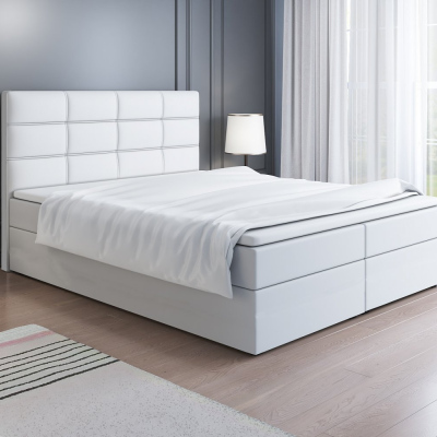 Čalúnená posteľ LILLIANA 1 - 140x200, biela