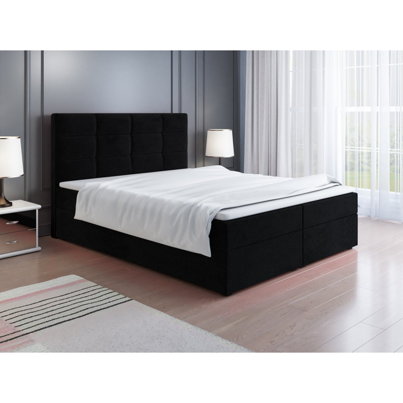 Čalúnená posteľ LILLIANA 1 - 160x200, čierna