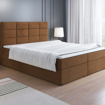 Čalúnená posteľ LILLIANA 1 - 160x200, hnedá