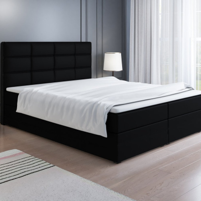 Čalúnená posteľ LILLIANA 2 - 180x200, čierna