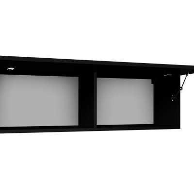 Obývacia stena CHEMUNG 22 - dub artisan / čierna lesklá