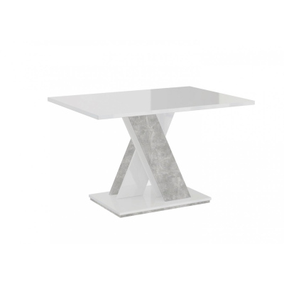 Konferenčný stôl PEPAX MINI - biely / kameň