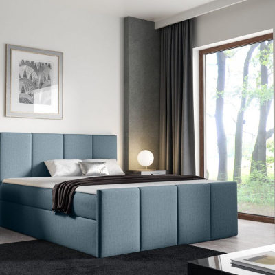 Posteľ s matracom a roštom LOLA - 120x200, modrá 4 + topper ZDARMA