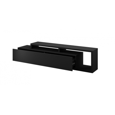 Dizajnový televízny stolík KIBOU - matný čierny