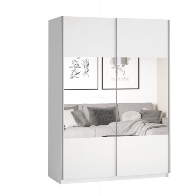 Zrkadlová skriňa MARCELA - šírka 120 cm, biela
