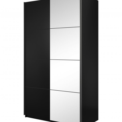 Zrkadlová skriňa MARCELA - šírka 150 cm, čierna
