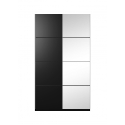 Zrkadlová skriňa MARCELA - šírka 150 cm, čierna