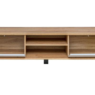 Stolík pod TV MAMBRA - dub riviera / perlovo šedá