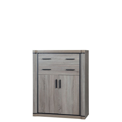 Kombinovaná komoda ARIKA - šírka 97 cm, dub hľuzovka