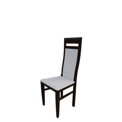 Jedálenská stolička MOVILE 43 - orech / biela ekokoža