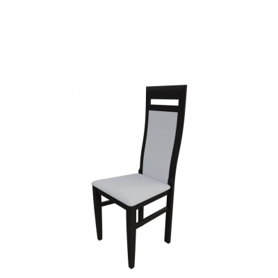 Jedálenská stolička MOVILE 43 - wenge / biela ekokoža
