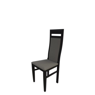 Jedálenská stolička MOVILE 43 - wenge / šedá ekokoža