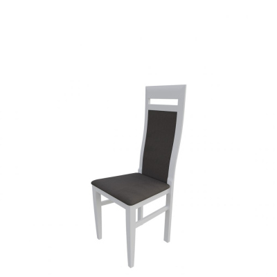 Jedálenská stolička MOVILE 43 - biela / tmavá hnedá 2