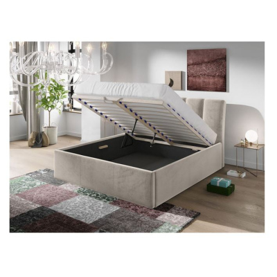 Čalúnená manželská posteľ 180x200 TRALEE - šedá
