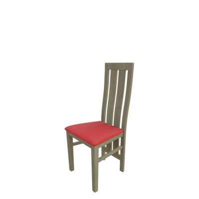 Jedálenská stolička MOVILE 42 - dub sonoma / červená ekokoža