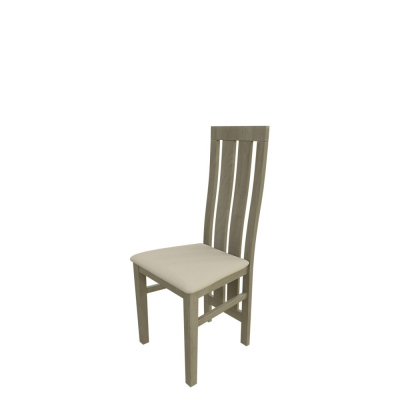 Jedálenská stolička MOVILE 42 - dub sonoma / béžová ekokoža