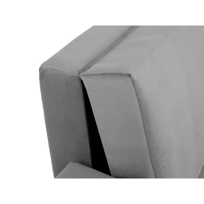 Rozkladacia pohovka s taburetkami BELA HOME 2 - svetlá šedá, ľavé prevedenie