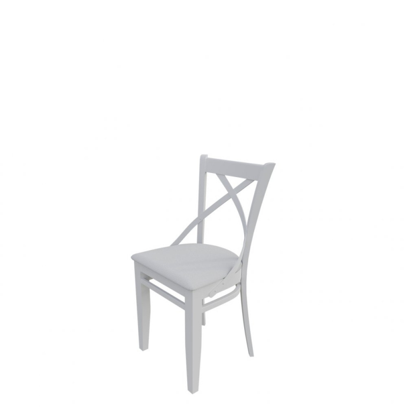Stolička do jedálne MOVILE 41 - biela / biela ekokoža