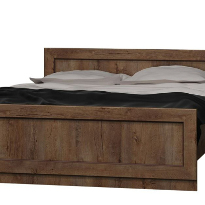 Manželská posteľ 160x200 MERLO - dub lefkas