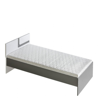 Jednolôžková posteľ 90x200 CHOCHO - antracit / biela