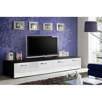 TV stolík DAN - čierny / biely