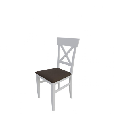 Jedálenská stolička MOVILE 39 - biela / tmavá hnedá 1