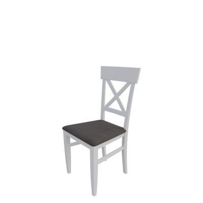 Jedálenská stolička MOVILE 39 - biela / tmavá hnedá 2