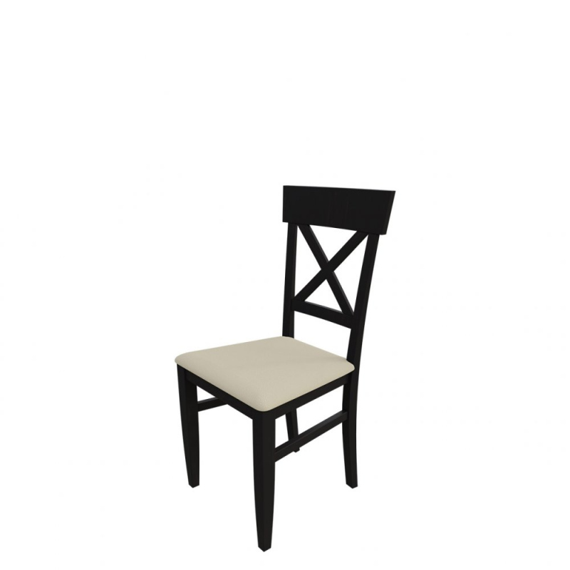 Jedálenská stolička MOVILE 39 - wenge / béžová ekokoža