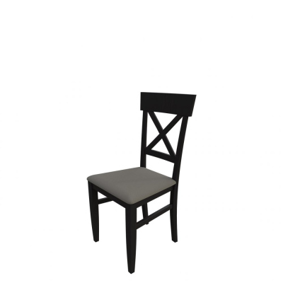Jedálenská stolička MOVILE 39 - wenge / šedá ekokoža