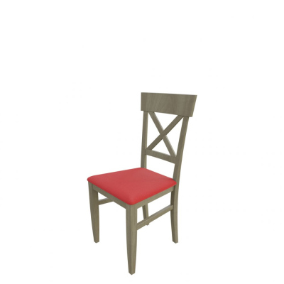 Jedálenská stolička MOVILE 39 - dub sonoma / červená ekokoža