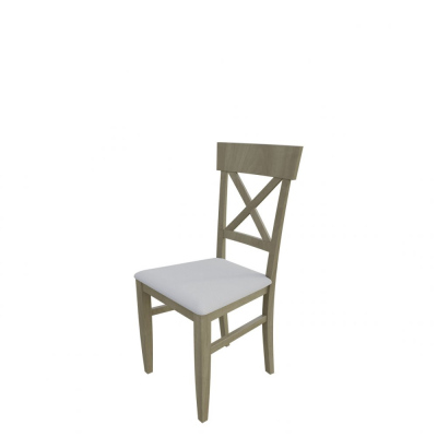 Jedálenská stolička MOVILE 39 - dub sonoma / biela ekokoža
