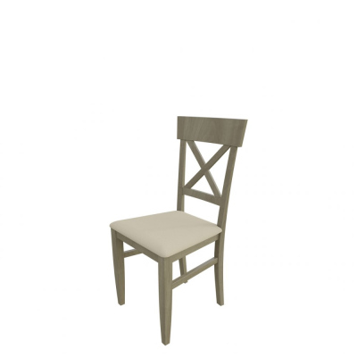 Jedálenská stolička MOVILE 39 - dub sonoma / béžová ekokoža
