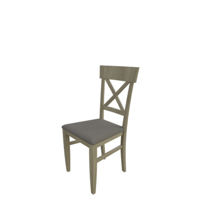 Jedálenská stolička MOVILE 39 - dub sonoma / šedá ekokoža