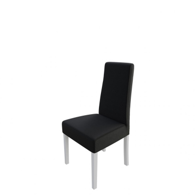 Čalúnená jedálenská stolička MOVILE 38 - biela / čierna ekokoža