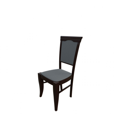 Čalúnená jedálenská stolička MOVILE 1 - orech / šedá 1