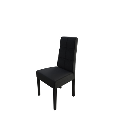 Jedálenská stolička MOVILE 37 - wenge / čierna ekokoža