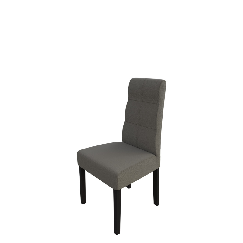 Jedálenská stolička MOVILE 37 - wenge / šedá ekokoža