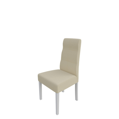 Jedálenská stolička MOVILE 37 - biela / béžová ekokoža